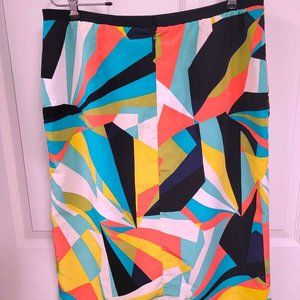 Worthington Skirt Size 16 Pencil Skirt Front Zip Slit